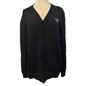 New Tesla Unisex Size Large Button Sweater Long Sleeve NWOT Embroidered‎ Logo
